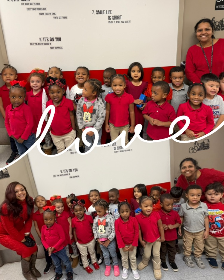 Red is the color of the day! 