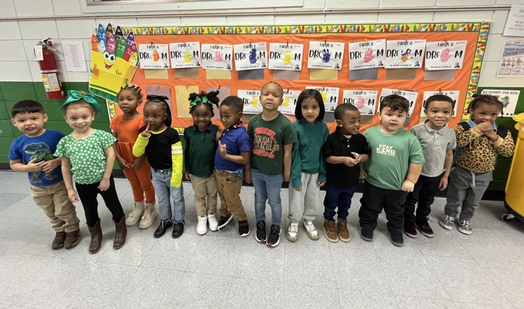 PreK3 color week at Romine ECC