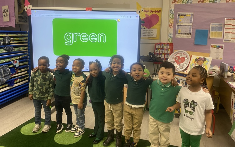 PreK3 color week at Romine ECC