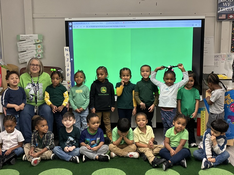 PreK3 color week at Romine ECC