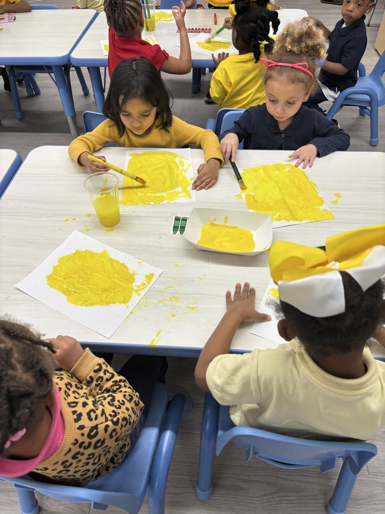 PreK3 color week at Romine ECC