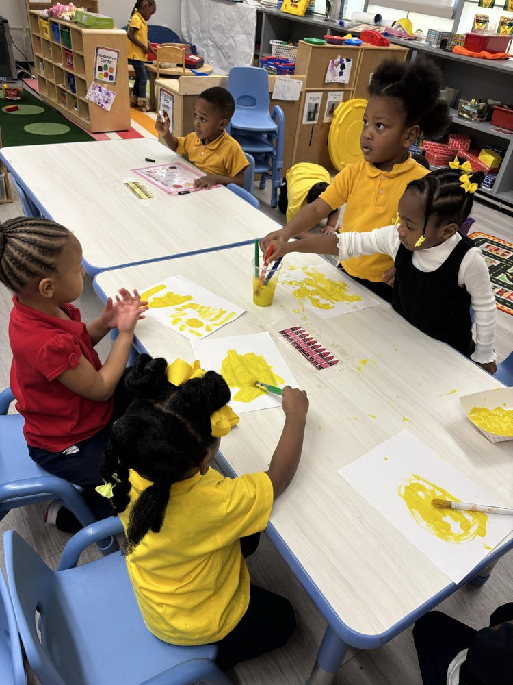 PreK3 color week at Romine ECC