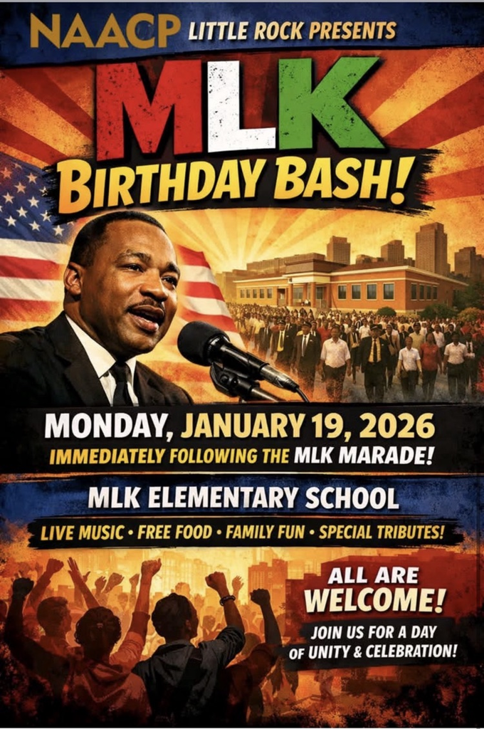 Dr. King Birthday Bash after King Marade in Little Rock