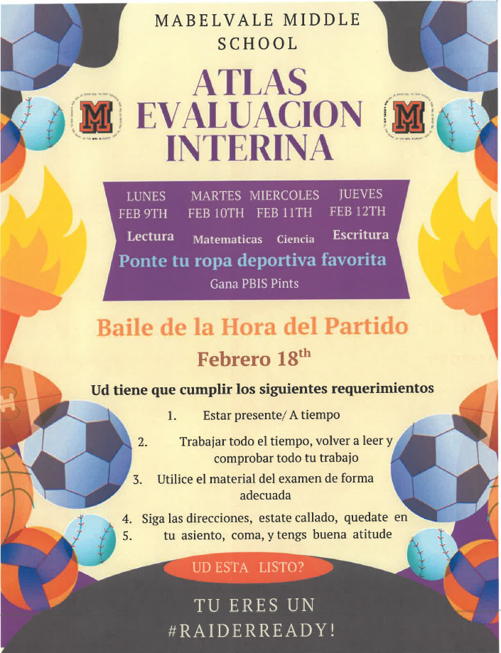“Flyer titled ‘ATLAS Interim Testing Incentive.’ The flyer shares details about an incentive program connected to ATLAS Interim testing, encouraging student participation and effort. It highlights that students can earn rewards for completing testing and doing their best. The design is colorful and student-friendly, with bold text emphasizing motivation, achievement, and participation.”