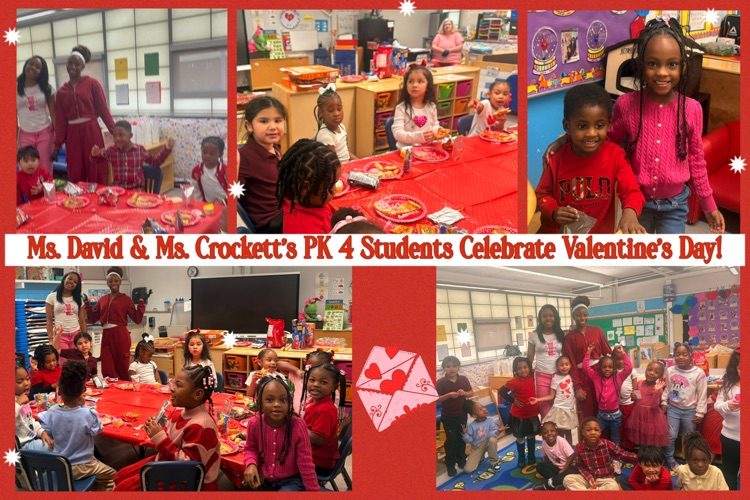 Ms. David & Ms. Crockett’s students celebrate Valentine’s Day!