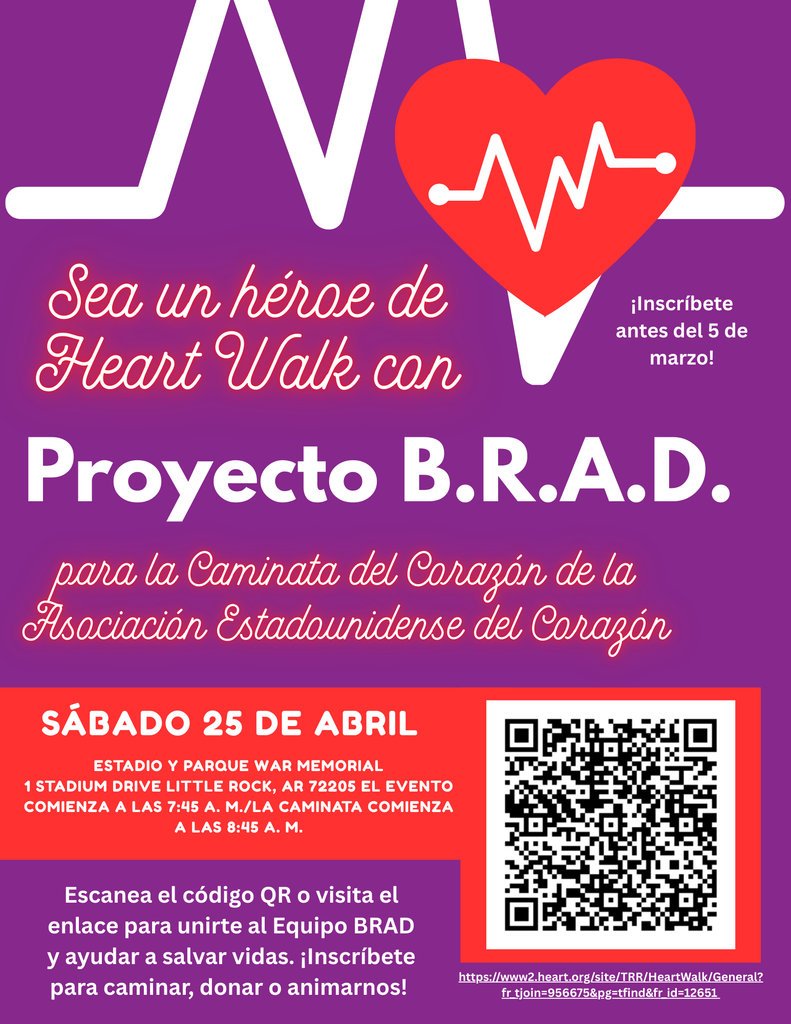 image of Spanish flyer for the American Heart Walk 