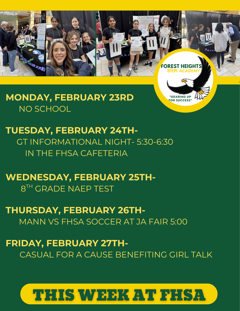 This week at FHSA...