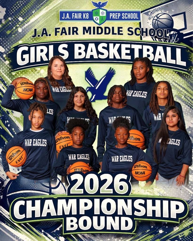 JA Fair K8 Middle School Girls Basketball Championship Bound!