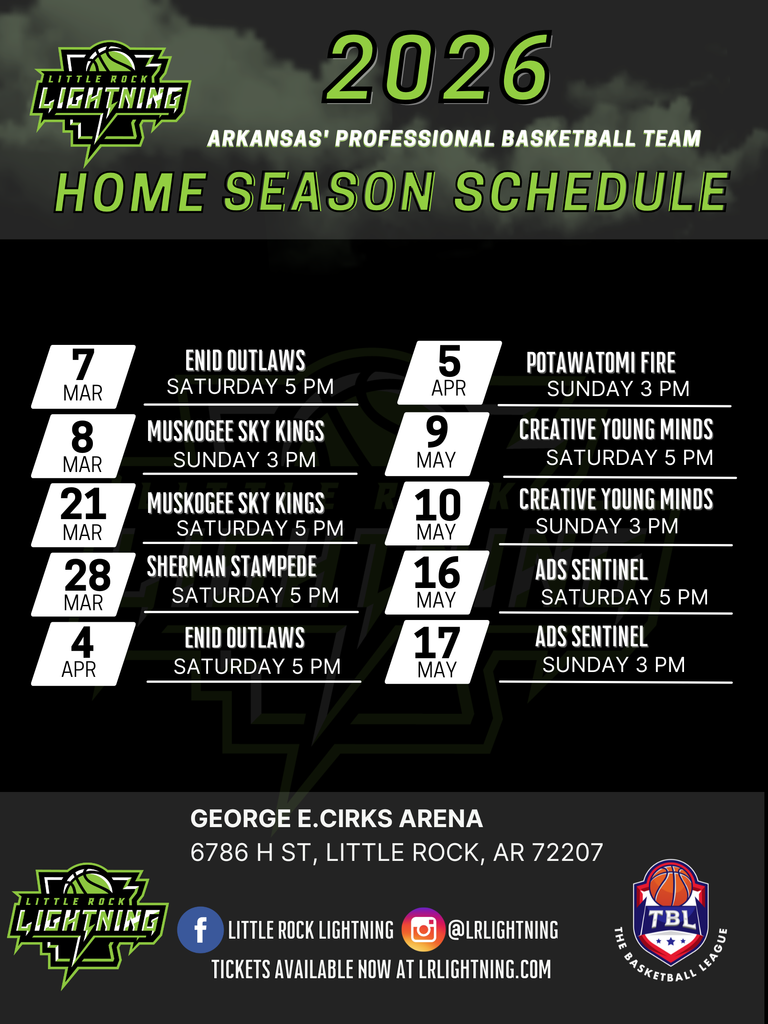 LR Lightning Schedule