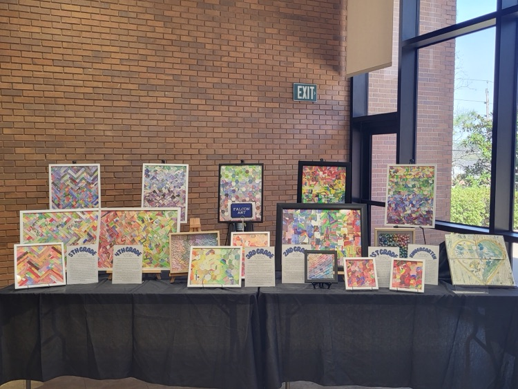 student art sitting on table