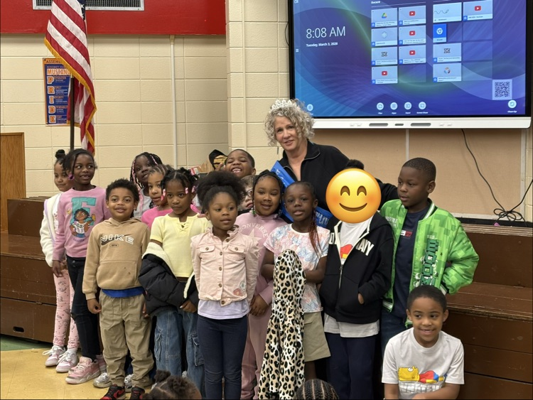 Ms. McAbee and her students.