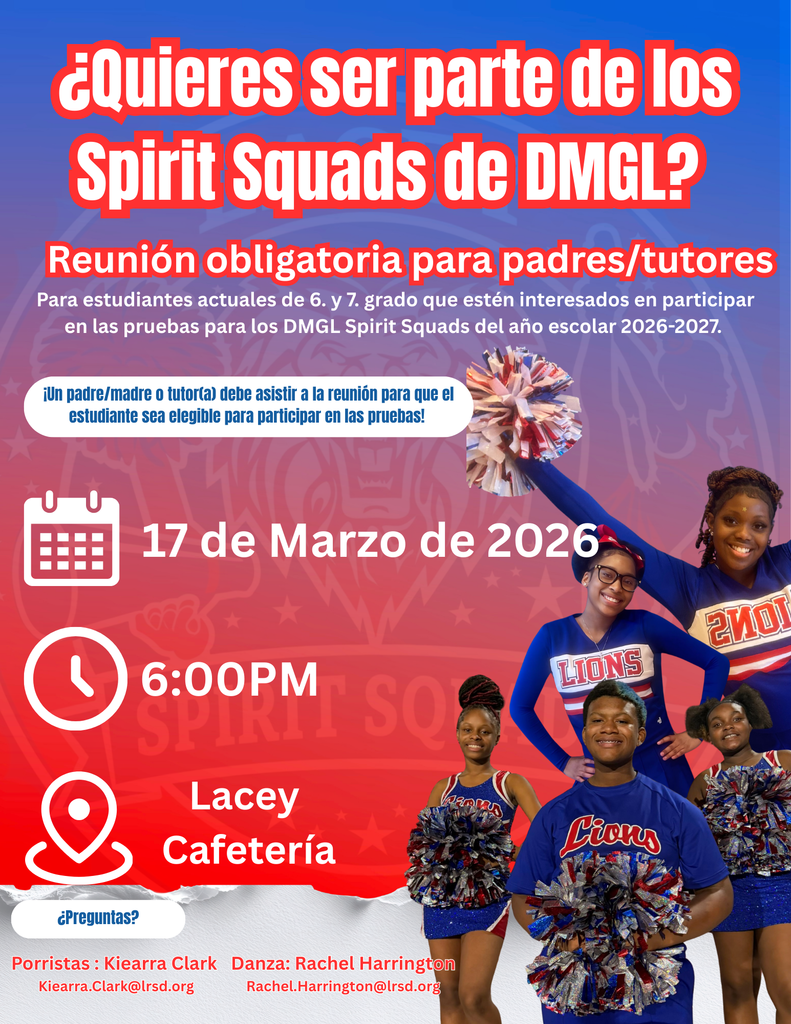 Spirit Squad Parent Meeting - Spanish