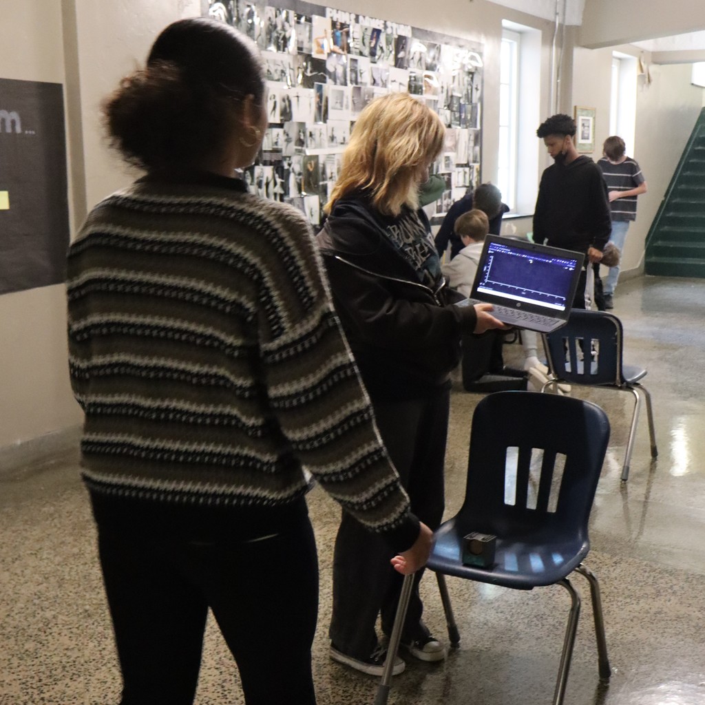 Science students conducting an experiment