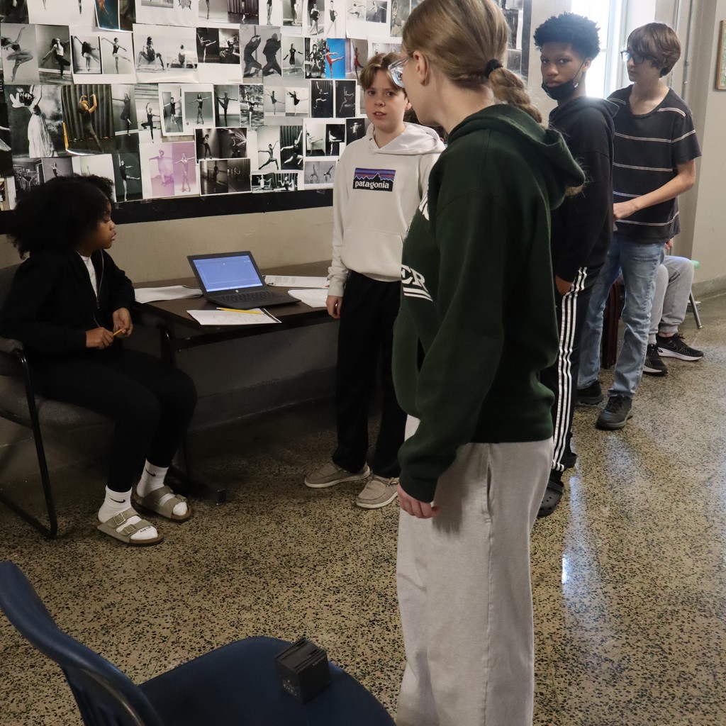 Science students conducting an experiment