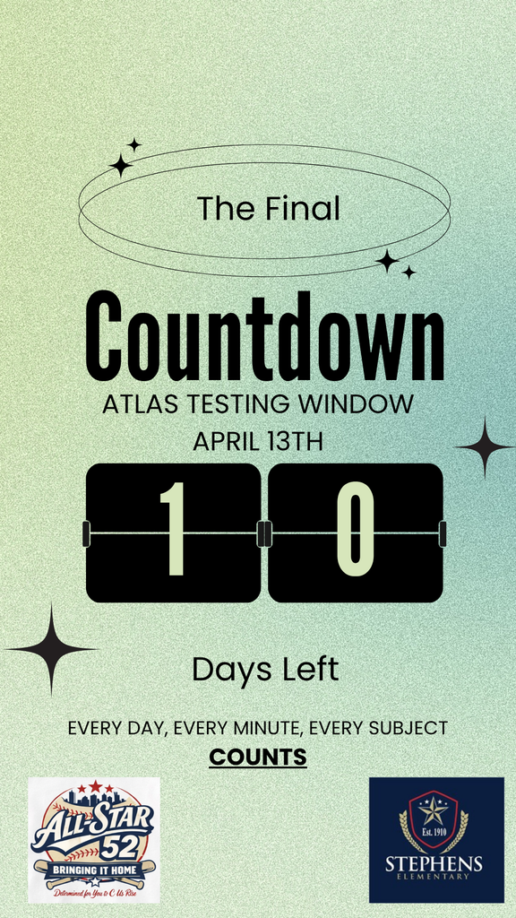 Countdown to the Testing Window