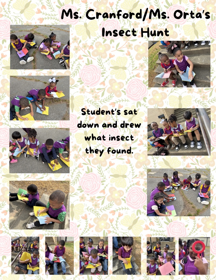 Ms. Cranford & Ms. Orta’s PK4 Class exploring time.