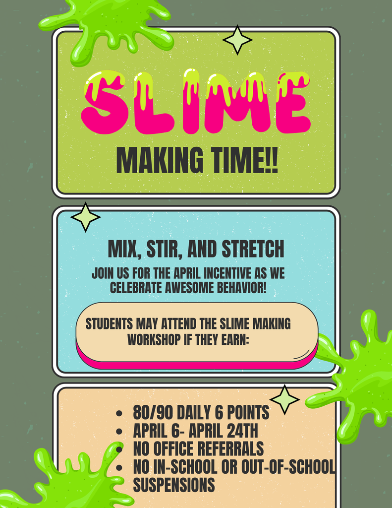 Slime Time Incentive Flyer April 2026 (English)