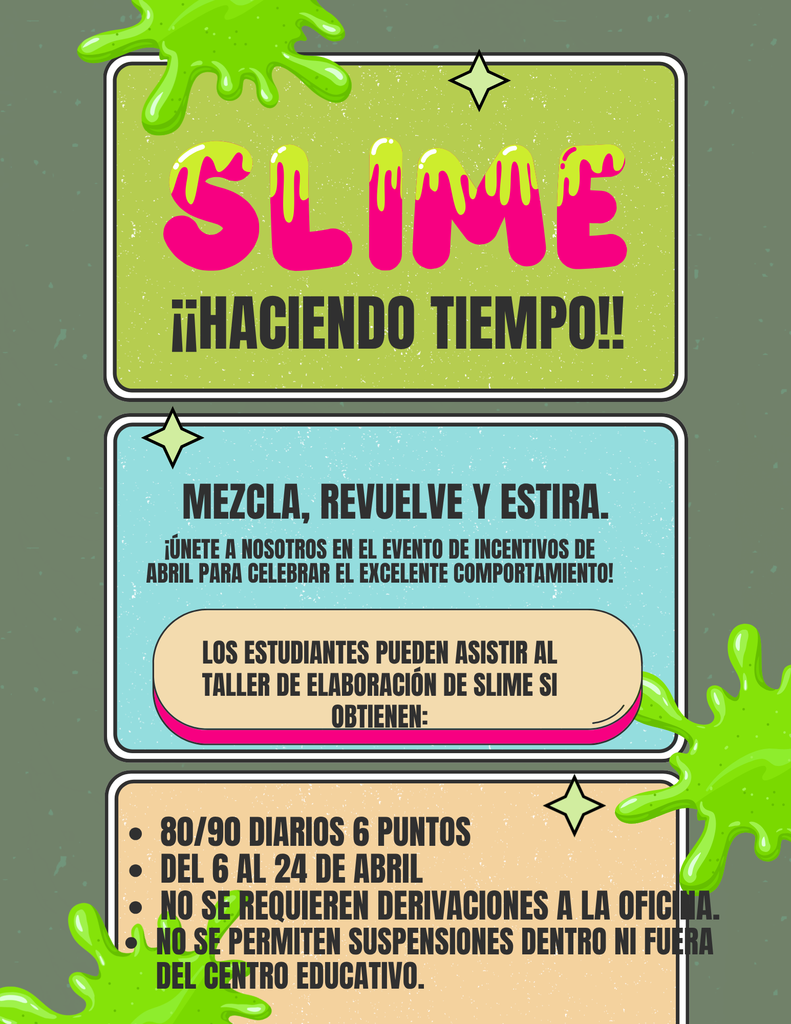 Slime Time Celebration Flyer (Spanish)