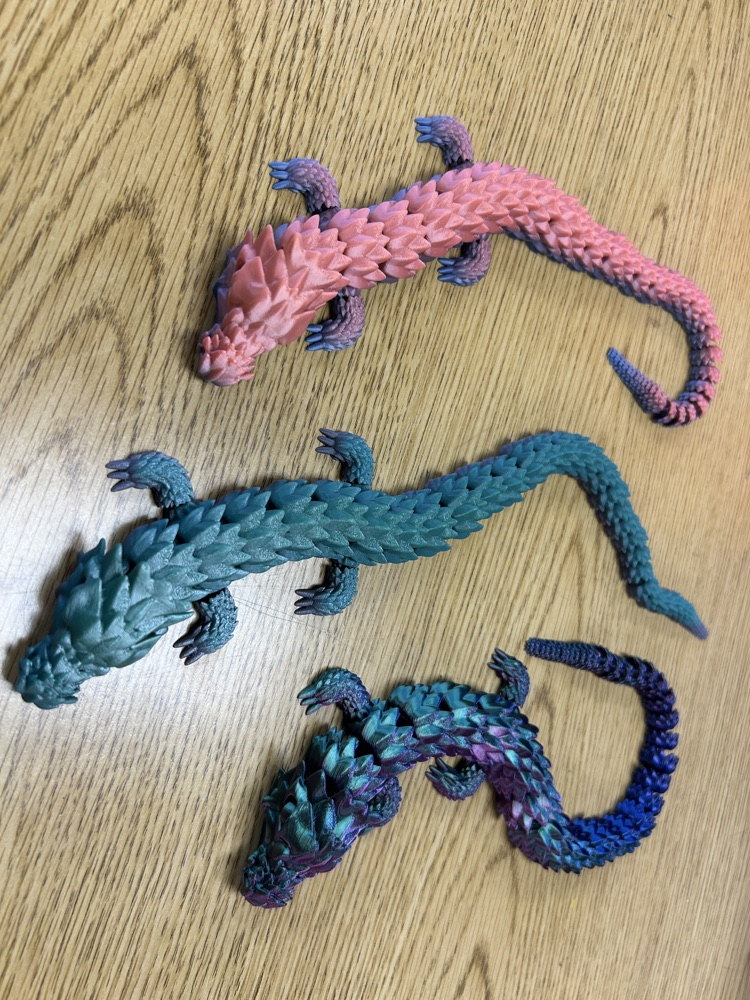 3D printed dragons
