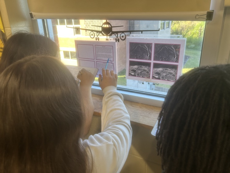 In anticipation of Artemis II’s lunar flyby this evening, Flight and Space students are using real NASA imagery to make observations like astronauts!  Students are identifying lunar features and learning how those features could have been created.