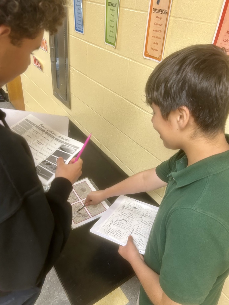 In anticipation of Artemis II’s lunar flyby this evening, Flight and Space students are using real NASA imagery to make observations like astronauts!  Students are identifying lunar features and learning how those features could have been created.