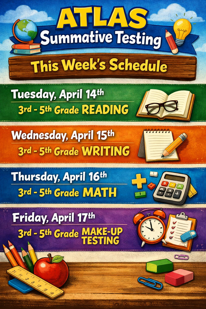 ATLAS Summative Testing Schedule