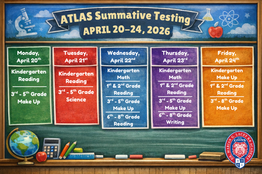 ATLAS Summative Testing Schedule -  Week 2