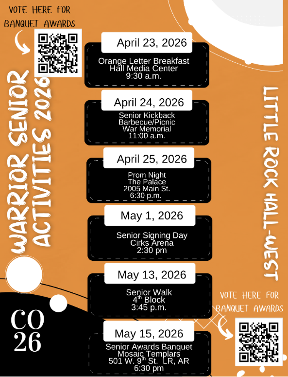 Schedule of Senior Week