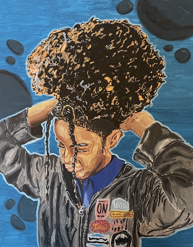 Student painting