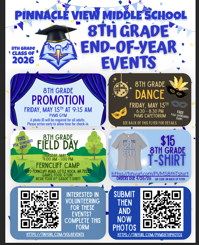 8th grade events