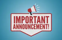 Important Announcement 