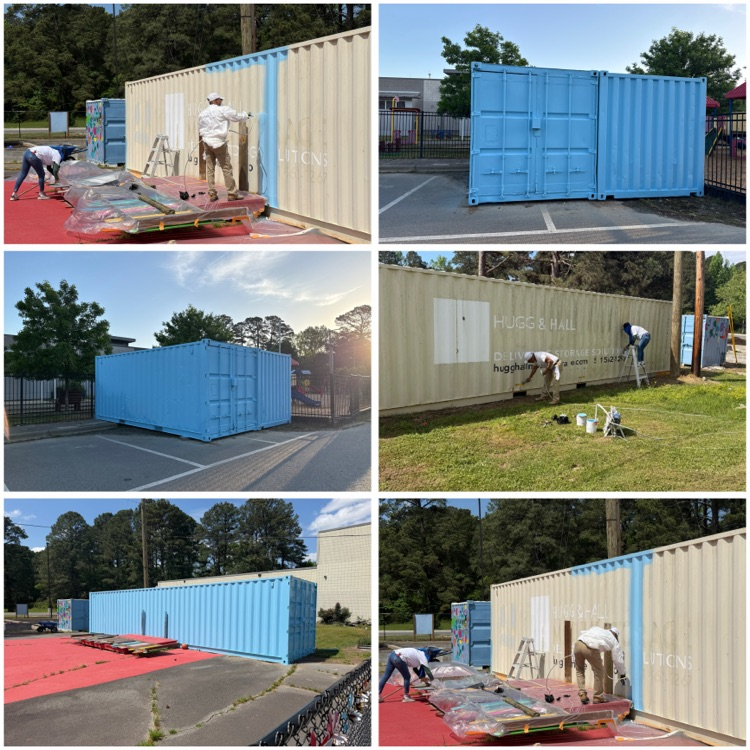 painting of storage containers 