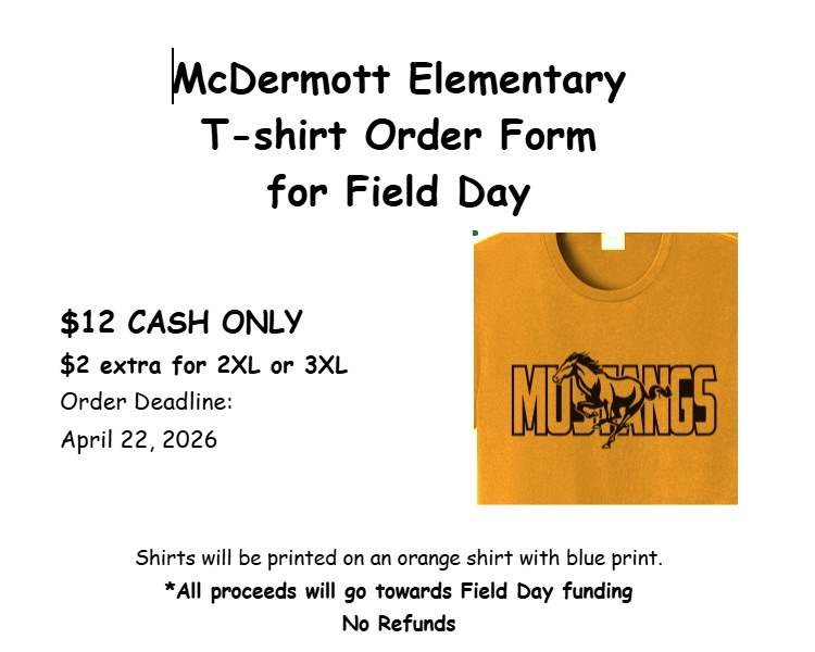 field day t-shirt order form