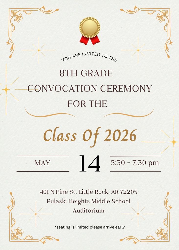 8th grade convocation invite.