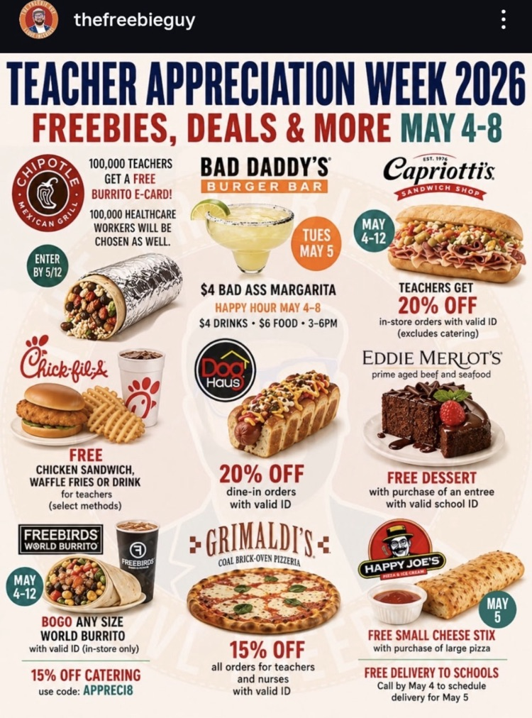Teacher Appreciation Week Discounts!