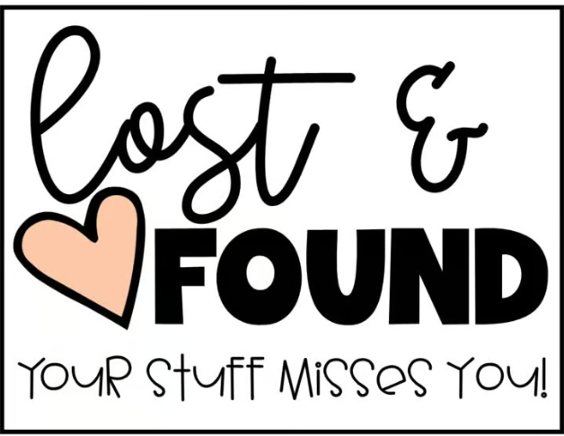 Lost and Found items to pick up