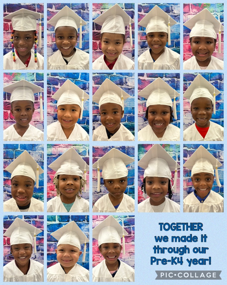 Ms. Bennett & Ms. Ward’s preK4 promoting to Kindergarten class photos!