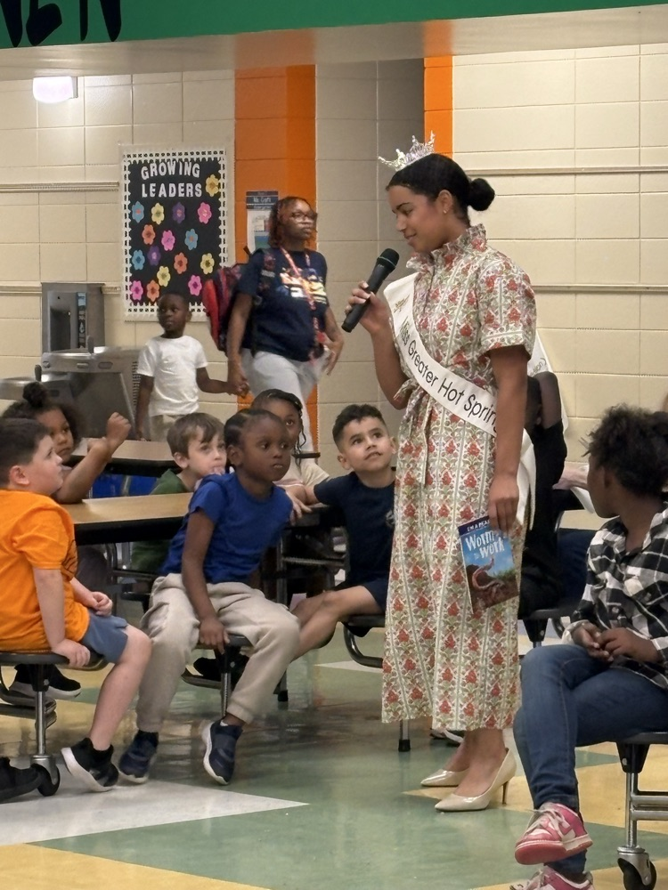 Ava interacting with students