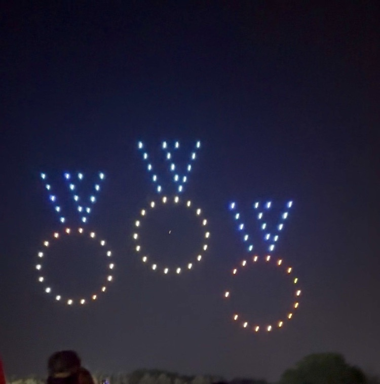 Lighting display at the opening ceremony!