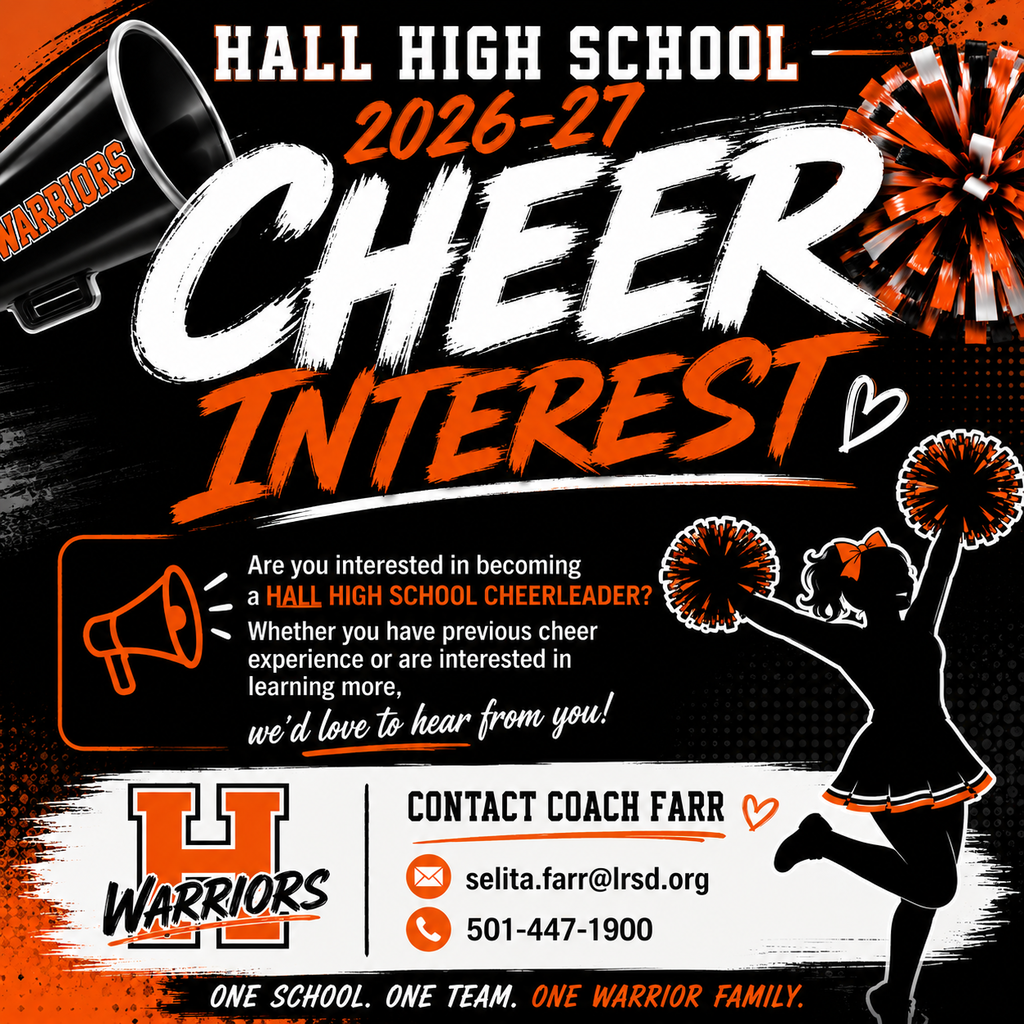 Hall High School Cheer Interest Flyer