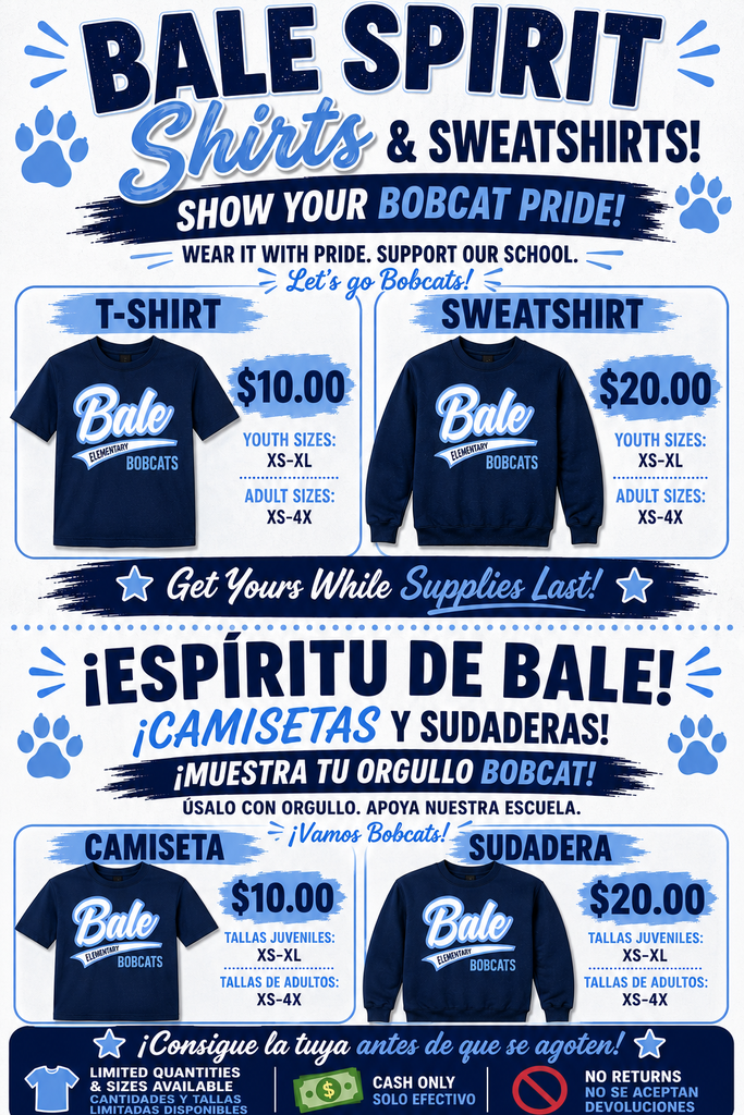 Spirit Shirt Sale Flyer (2026)