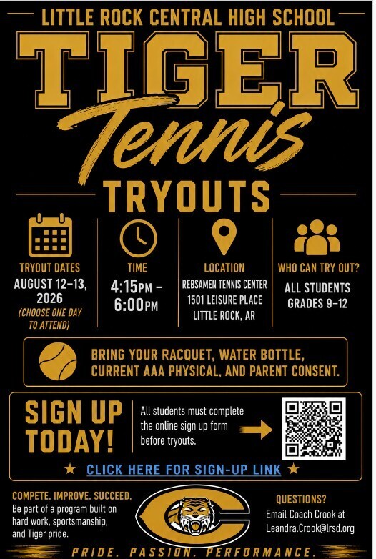 LRCH Tennis Tryouts August 12-13