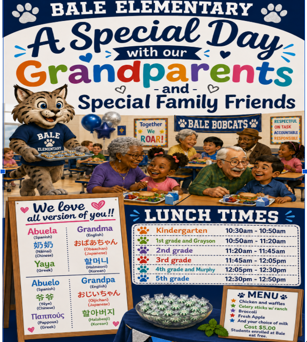 Grandparent's Day Luncheon Flyer (English)