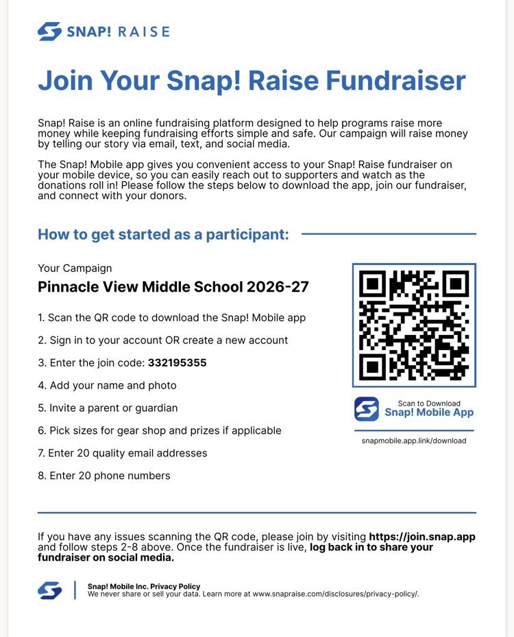 Snap Raise fundraiser