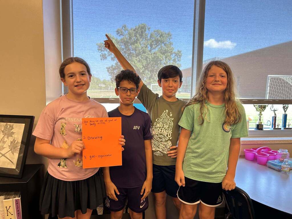 Gifted & Talented 5th Grade Students get to know each other and play the Stock Market Game