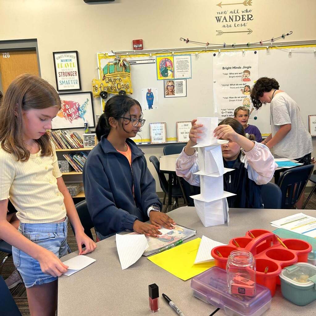 Gifted & Talented 5th Grade Students get to know each other and play the Stock Market Game