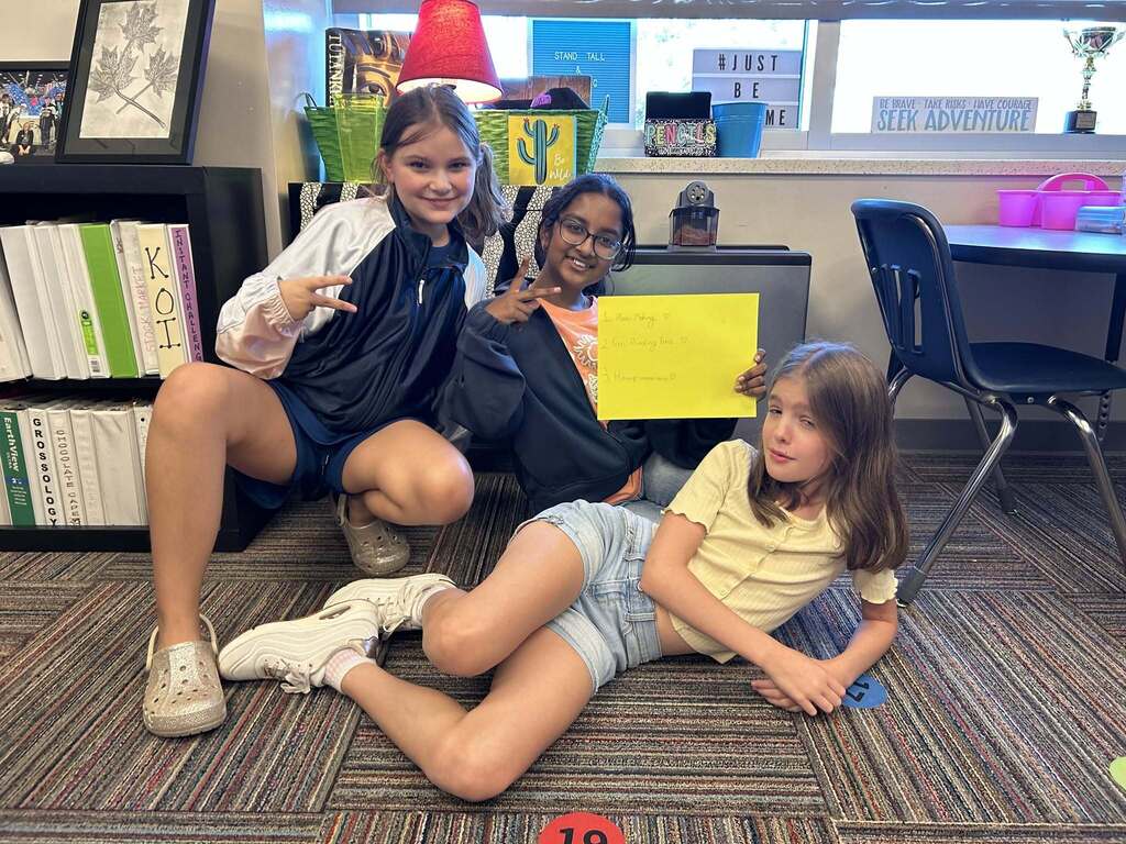 Gifted & Talented 5th Grade Students get to know each other and play the Stock Market Game