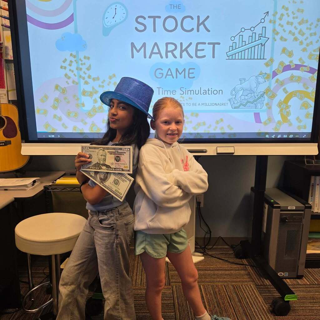 Gifted & Talented 5th Grade Students get to know each other and play the Stock Market Game