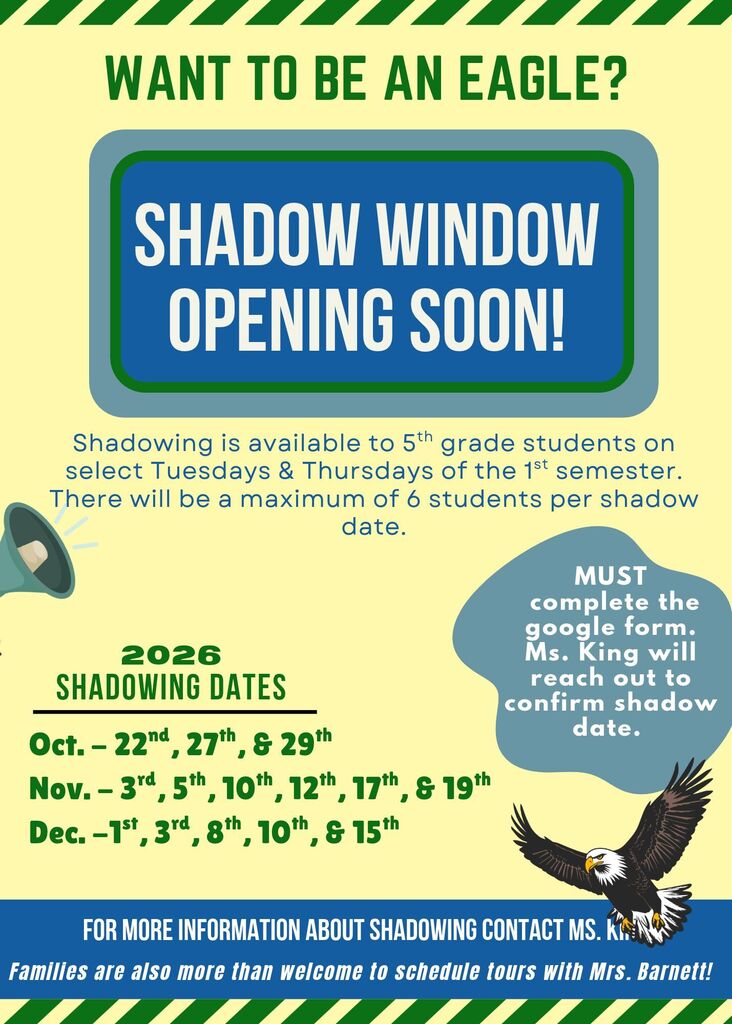 FHSA Shadowing Dates