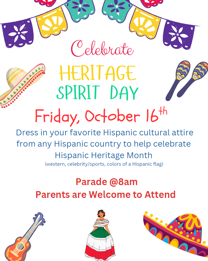 Hispanic Heritage Spirit Day-English